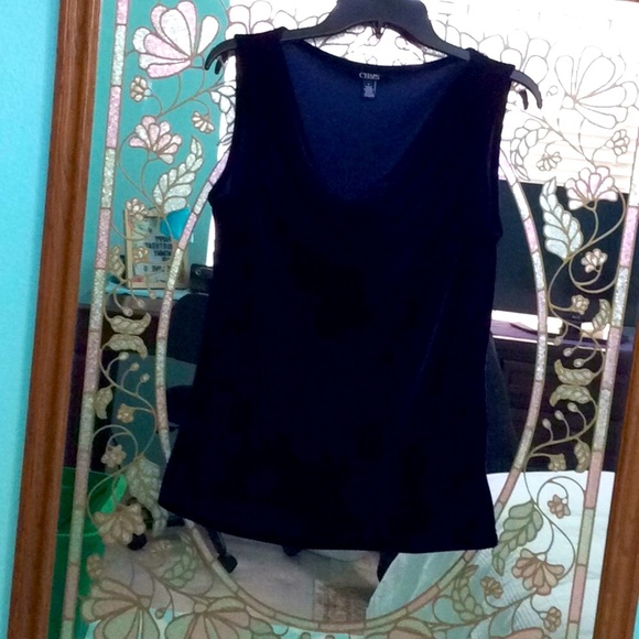 💙CHAPS VELVET TOP💙 - Picture 4 of 6